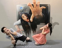 展覽館手繪3D立體畫