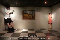 展覽館手繪3D立體畫